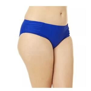 Time and Tru Solid Royal Blue Mid Rise Bikini Swim Bottom 2x 20w/22w New